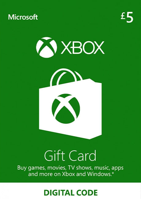 Microsoft Xbox Live Gift Card UK 5 GBP